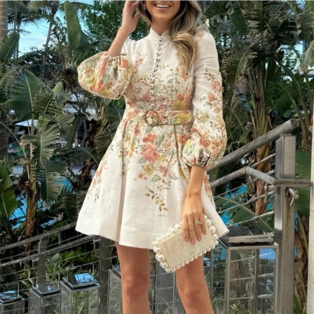 ZIMMERMANN Matchmaker Buttoned Mini Dress